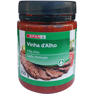 Massa SPAR Vinha d´Alho 200gr