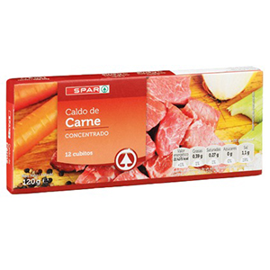 Caldo SPAR Carne 12 Cubos