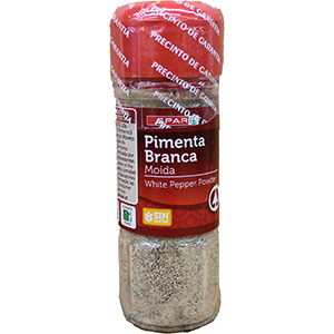 Pimenta SPAR Branca Moida Frasco 40gr