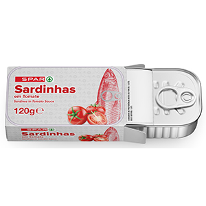 Sardinha SPAR Tomate 120gr