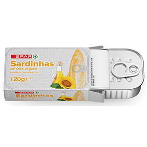 Sardinha SPAR Oleo Vegetal 120gr
