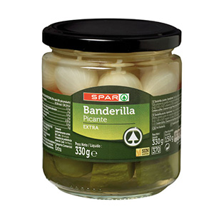 Cocktail Pickles SPAR Picante Frco 345gr