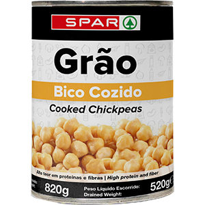 Grao Bico SPAR Cozido Lata 850gr