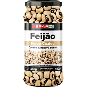 Feijao SPAR Frade Cozido Frasco 540gr