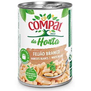 Feijao COMPAL Branco Lata 410gr