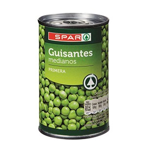 Ervilhas SPAR Media Lata 150gr