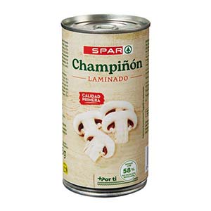 Cogumelos SPAR Cortados Lata 355gr