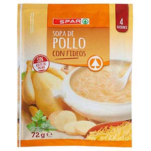 Sopa SPAR Instantanea Frang Aletria 72gr