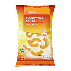 Snack SPAR Gambitos Milho 80gr