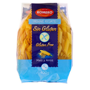 Massa ROMERO Penne S/ Gluten 400gr