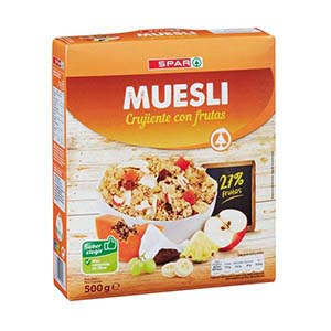Cereais SPAR Muesli Frutas 500gr