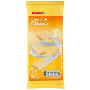 Choc SPAR Branco 75gr
