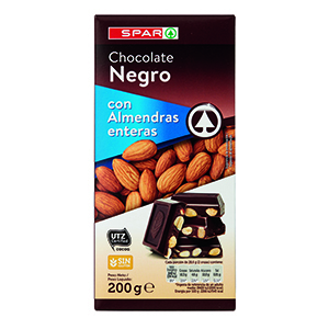 Chocolate SPAR Negro C/ Amendoa 200gr