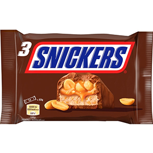 Choc SNICKERS Pack 3x50gr