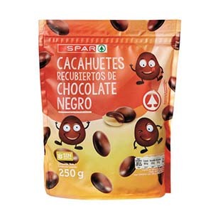 Drageia SPAR Amendoim Choc Preto 250gr