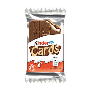 Choc KINDER Cards 26gr