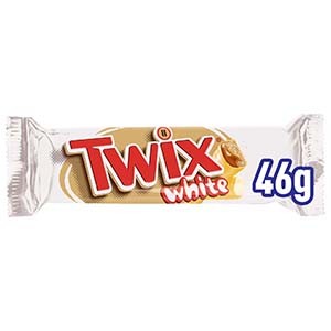 Choc TWIX White Single 46gr