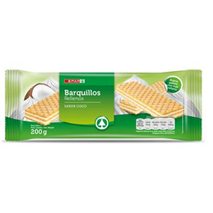 Bolacha SPAR Waffer Rech Coco 200gr
