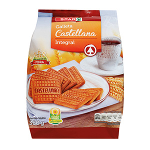 Bolacha SPAR Castelhana Integral 350gr