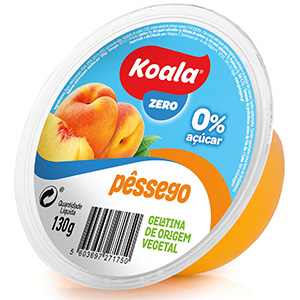 Gelatina KOALA 0% Pessego 130gr