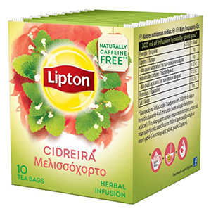 Cha LIPTON Cidreira 10 Saquetas