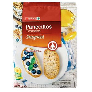 Paezinhos SPAR Integrais Torrados 225gr