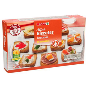 Mini Tosta SPAR Normal 60un 120gr