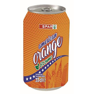 Refrig SPAR Lar American Orange Lt 33cl