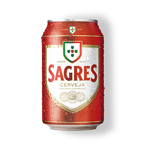 Cerveja SAGRES Branca Lata 0,33lt