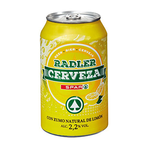 Cerveja SPAR Radler Limao Lata 0,33lt