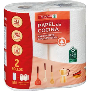 Rolo Cozinha SPAR Maxi Folha Dupla 2un