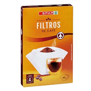 Filtro Cafe SPAR N4 40un