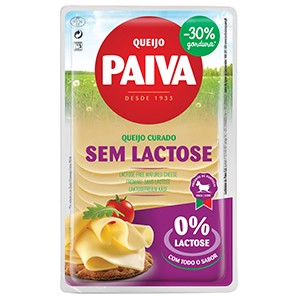Queijo PAIVA Flamengo Fatias S/Lactose 150gr