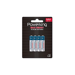 Pilhas PWK Alcal LR03 1,5V 4un