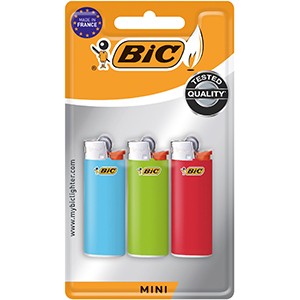 Isqueiro Manual BIC J25 Mini 3un