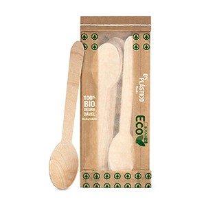 Colheres SPAR Madeira Eco 10un