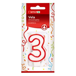 Vela Aniversario SPAR N3 un