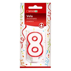 Vela Aniversario SPAR N8 un
