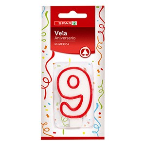 Vela Aniversario SPAR N9 un