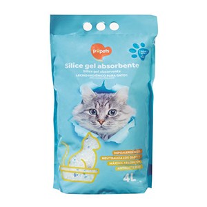 Areia Gatos POPETS Silica Gel 4lt